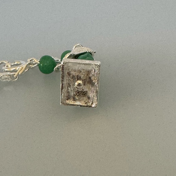 925 silver bracelet aventurine stone - Picture 6 of 10